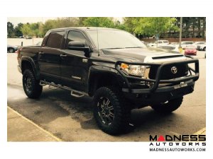 Toyota Tundra Stealth Front Winch Bumper Lonestar Guard - Smittybilt XRC - Texture Black WARN M12000